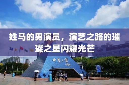 姓马的男演员，演艺之路的璀璨之星闪耀光芒