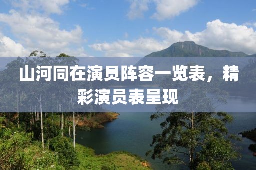山河同在演员阵容一览表，精彩演员表呈现
