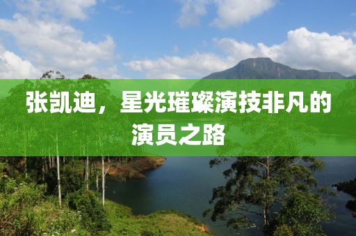 张凯迪，星光璀璨演技非凡的演员之路