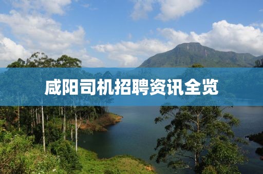 咸阳司机招聘资讯全览