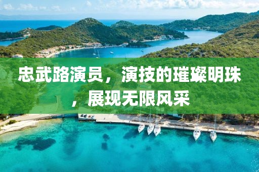 忠武路演员，演技的璀璨明珠，展现无限风采