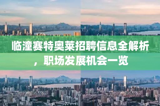 临潼赛特奥莱招聘信息全解析，职场发展机会一览