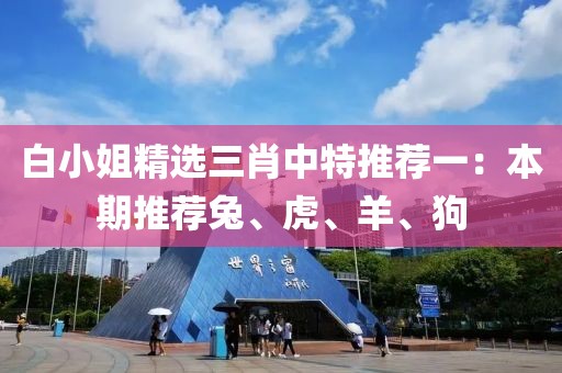 白小姐精选三肖中特推荐一：本期推荐兔、虎、羊、狗