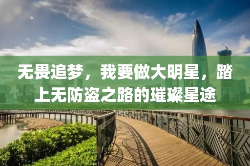 无畏追梦，我要做大明星，踏上无防盗之路的璀璨星途