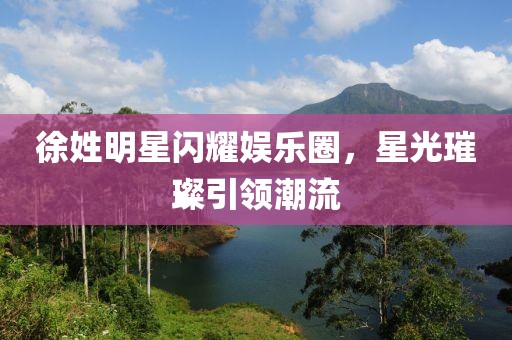 徐姓明星闪耀娱乐圈，星光璀璨引领潮流