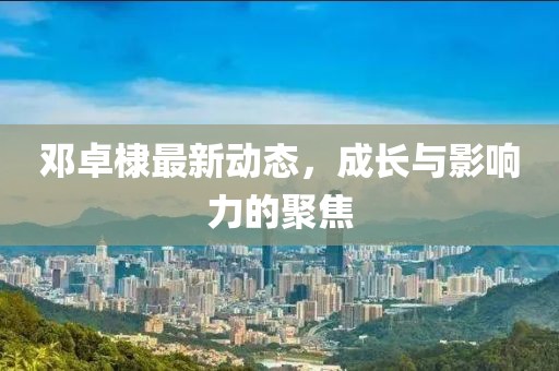 邓卓棣最新动态，成长与影响力的聚焦