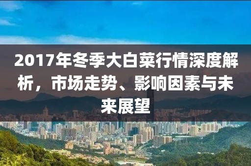2017年冬季大白菜行情深度解析，市场走势、影响因素与未来展望