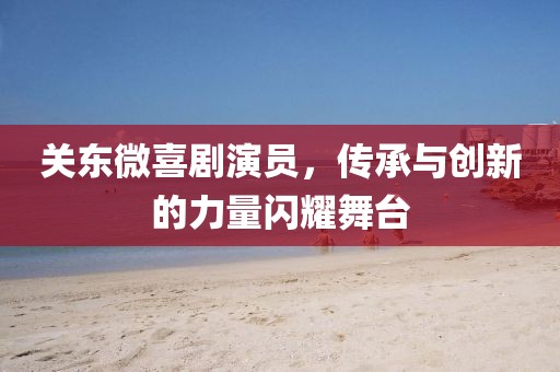关东微喜剧演员，传承与创新的力量闪耀舞台