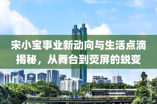 宋小宝事业新动向与生活点滴揭秘，从舞台到荧屏的蜕变