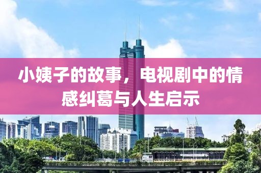 小姨子的故事，电视剧中的情感纠葛与人生启示