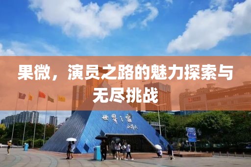 果微，演员之路的魅力探索与无尽挑战