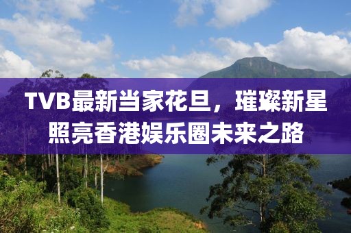 TVB最新当家花旦，璀璨新星照亮香港娱乐圈未来之路