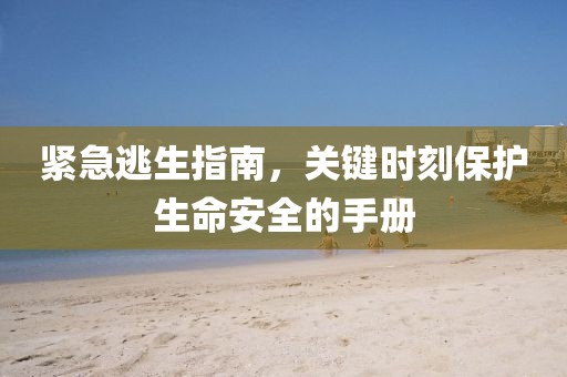 紧急逃生指南，关键时刻保护生命安全的手册