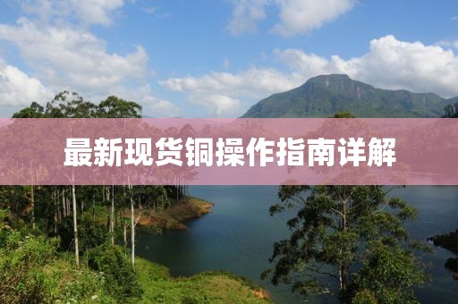 最新现货铜操作指南详解