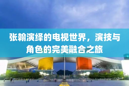 张翰演绎的电视世界，演技与角色的完美融合之旅
