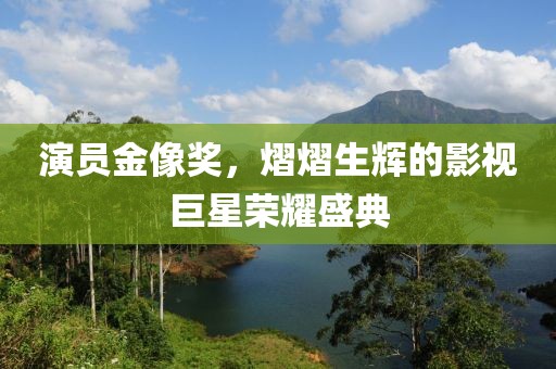 演员金像奖，熠熠生辉的影视巨星荣耀盛典