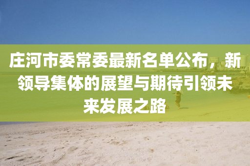 庄河市委常委最新名单公布，新领导集体的展望与期待引领未来发展之路
