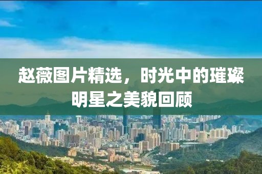 赵薇图片精选，时光中的璀璨明星之美貌回顾
