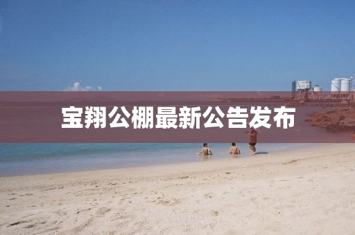 宝翔公棚最新公告发布