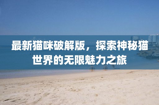 最新猫咪破解版，探索神秘猫世界的无限魅力之旅
