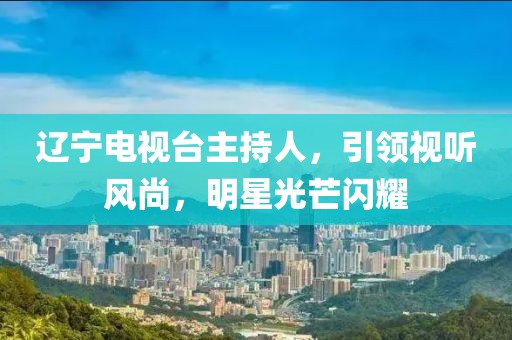 辽宁电视台主持人，引领视听风尚，明星光芒闪耀