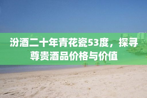 汾酒二十年青花瓷53度，探寻尊贵酒品价格与价值