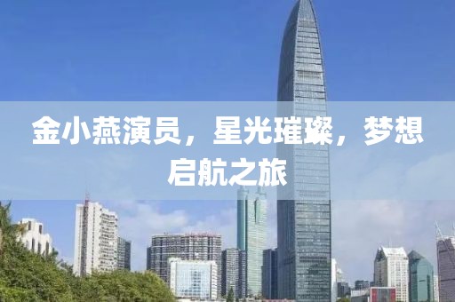 金小燕演员，星光璀璨，梦想启航之旅