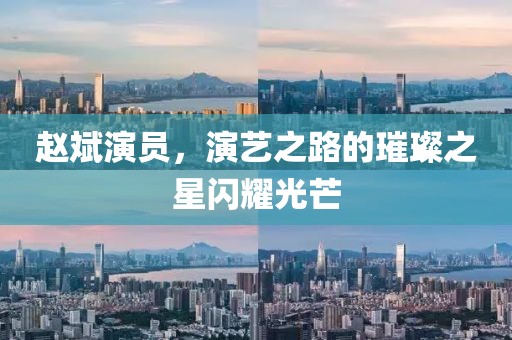 赵斌演员，演艺之路的璀璨之星闪耀光芒