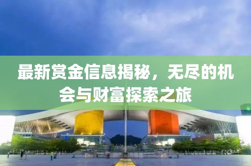 最新赏金信息揭秘，无尽的机会与财富探索之旅
