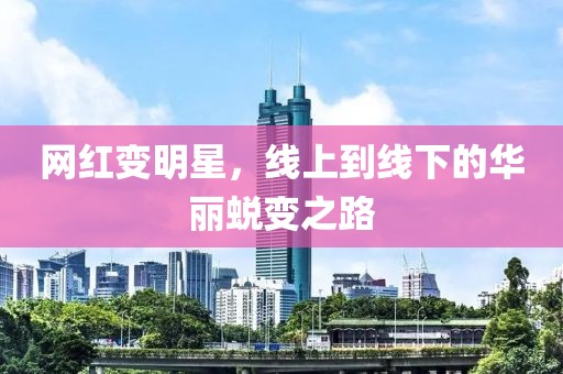 网红变明星，线上到线下的华丽蜕变之路