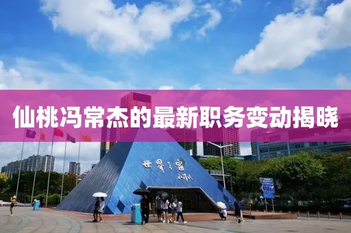 仙桃冯常杰的最新职务变动揭晓
