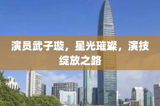 演员武子璇，星光璀璨，演技绽放之路