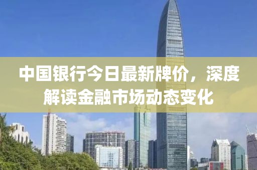 中国银行今日最新牌价，深度解读金融市场动态变化