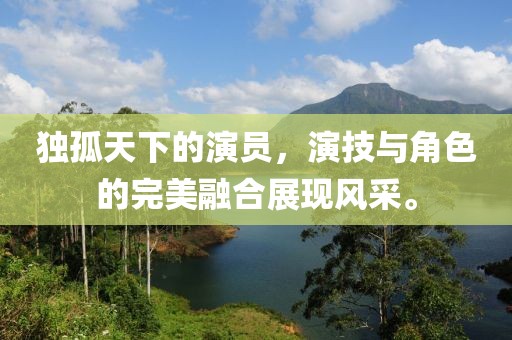 独孤天下的演员，演技与角色的完美融合展现风采。
