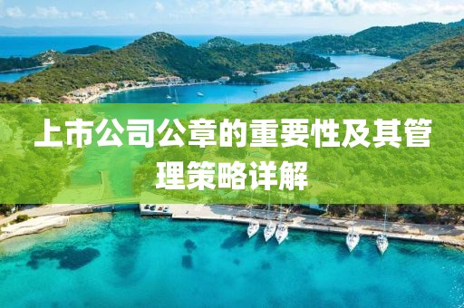 上市公司公章的重要性及其管理策略详解