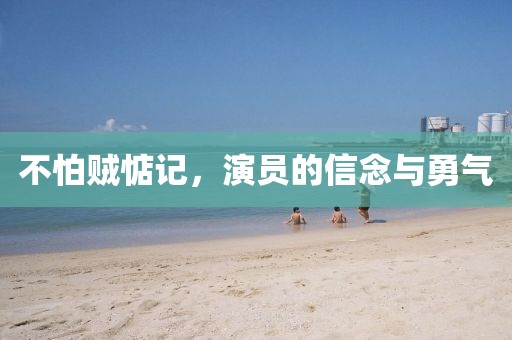 不怕贼惦记，演员的信念与勇气