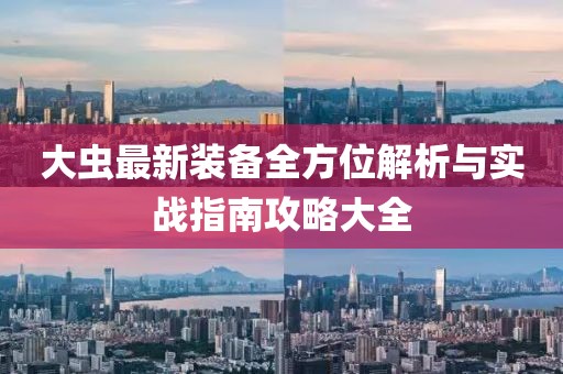 大虫最新装备全方位解析与实战指南攻略大全