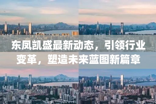 东凤凯盛最新动态，引领行业变革，塑造未来蓝图新篇章