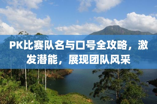 PK比赛队名与口号全攻略，激发潜能，展现团队风采