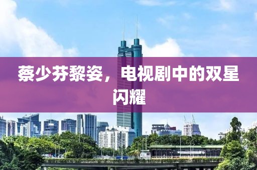 蔡少芬黎姿,电视剧中的双星闪耀