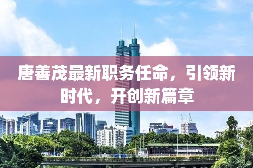 唐善茂最新职务任命,引领新时代,开创新篇章