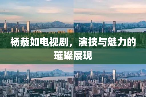 杨恭如电视剧,演技与魅力的璀璨展现