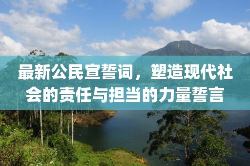 最新公民宣誓词,塑造现代社会的责任与担当的力量誓言