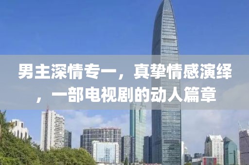 男主深情专一，真挚情感演绎，一部电视剧的动人篇章