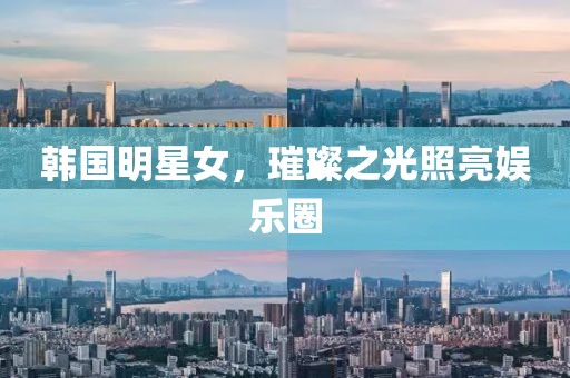 韩国明星女，璀璨之光照亮娱乐圈