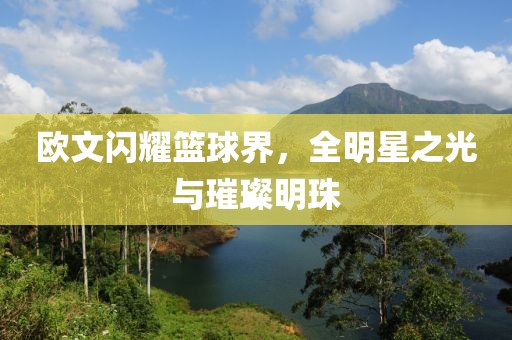 欧文闪耀篮球界，全明星之光与璀璨明珠