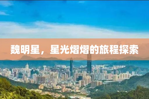 魏明星，星光熠熠的旅程探索