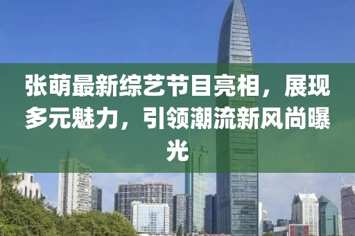 张萌最新综艺节目亮相，展现多元魅力，引领潮流新风尚曝光