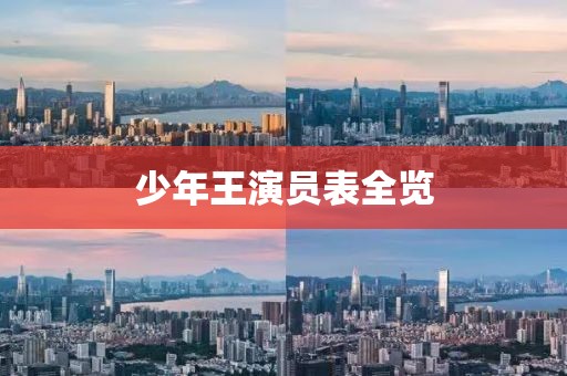少年王演员表全览