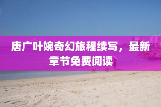 唐广叶婉奇幻旅程续写，最新章节免费阅读